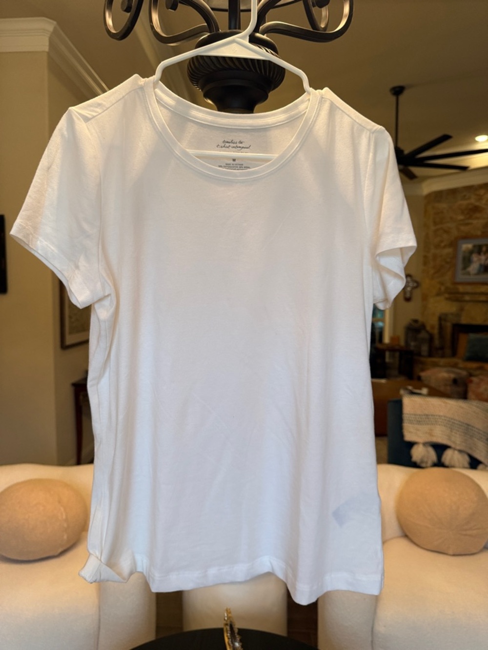 Banana Republic Women's Short-Sleeve Crewneck Tee - White